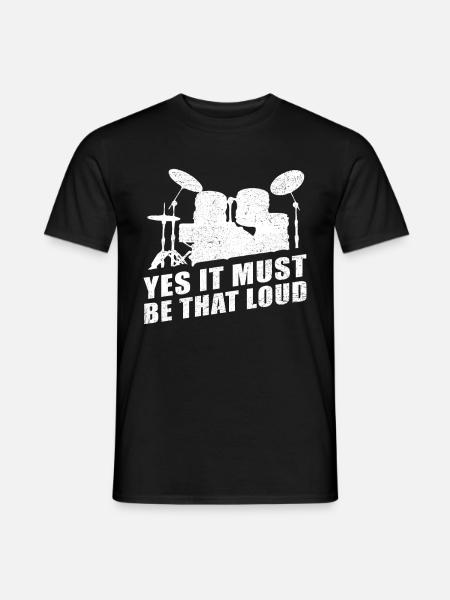 Drums drummer drummer gift drummer - Men's T-Shirt - black