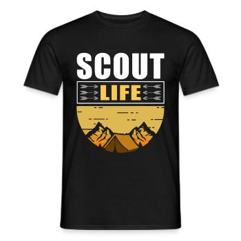 Scout Life | Camping Boy Scout Gift Camping - T-shirt homme - noir - Devant - AI Model Male 178 light (178cm)