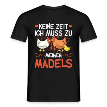 Poulets poulet fermier cadeau de poulet amateur de poulet - T-shirt homme - noir - Devant - AI Model Male 178 light (178cm)