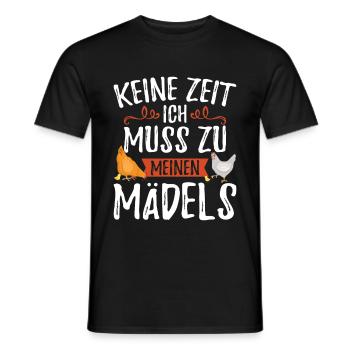 Poulets poulet fermier cadeau poulet poulet amateur - T-shirt homme - noir - Devant - AI Model Male 178 light (178cm)