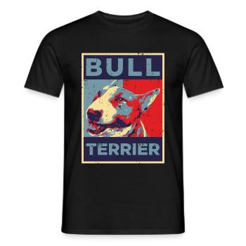 Bull Terrier | Propriétaire de chien cadeau Bull Terrier - T-shirt homme - noir - Devant - AI Model Male 178 light (178cm)
