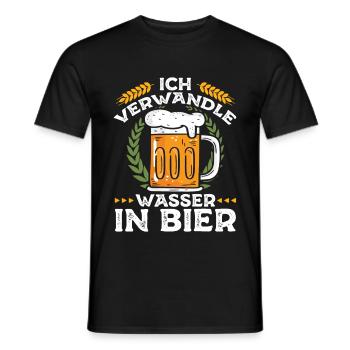 Bierbrauer Hobbybrauer Brauer Geschenk Bier brauen - Männer T-Shirt - Schwarz - Vorne - AI Model Male 178 light (178cm)