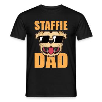 Staffordshire Bullterrier Geschenk | Hundebesitzer - Männer T-Shirt - Schwarz - Vorne - AI Model Male 178 light (178cm)