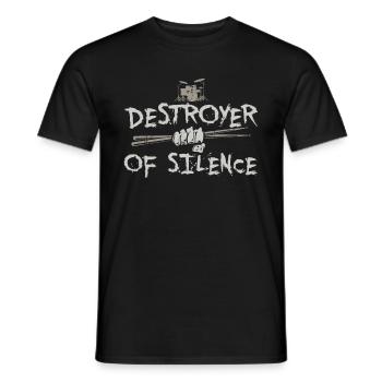 Batteur batteur batteur cadeau batteur - T-shirt homme - noir - Devant - AI Model Male 178 light (178cm)