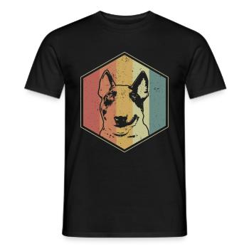 Propriétaires de chiens Bull Terrier | Cadeau Bull Terrier - T-shirt homme - noir - Devant - AI Model Male 178 light (178cm)