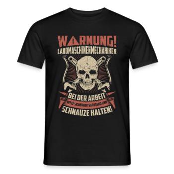 Landmaschinenmechaniker Geschenk Mechaniker - Männer T-Shirt - Schwarz - Vorne - AI Model Male 178 light (178cm)
