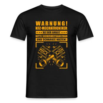 Automotive mechatronics | Car Mechanic Profession Gift - Men's T-Shirt - black - Front - AI Model Male 178 light (178cm)