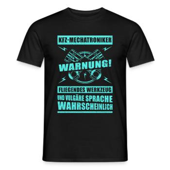 Kfz-Mechatroniker Kfz-Mechaniker Geschenk - Männer T-Shirt - Schwarz - Vorne - AI Model Male 178 light (178cm)