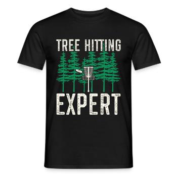 Disc Golf Discgolf | Discgolfspieler Geschenk - Männer T-Shirt - Schwarz - Vorne - AI Model Male 178 light (178cm)