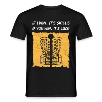 Disc Golf Discgolf Discgolfspieler Geschenk - Männer T-Shirt - Schwarz - Vorne - AI Model Male 178 light (178cm)