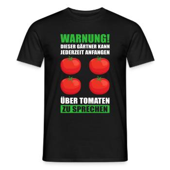 Tomaten Gartenarbeit Garten Hobbygärtner Geschenk - Männer T-Shirt - Schwarz - Vorne - AI Model Male 178 light (178cm)