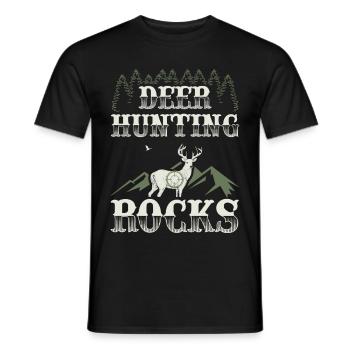 Chasseur Chasse chasse chasse Chasse Chasse Chasseur Cadeau - T-shirt homme - noir - Devant - AI Model Male 178 light (178cm)