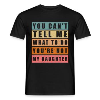 Papa idée de cadeau | Fête des pères cadeau d’anniversaire - T-shirt homme - noir - Devant - AI Model Male 178 light (178cm)