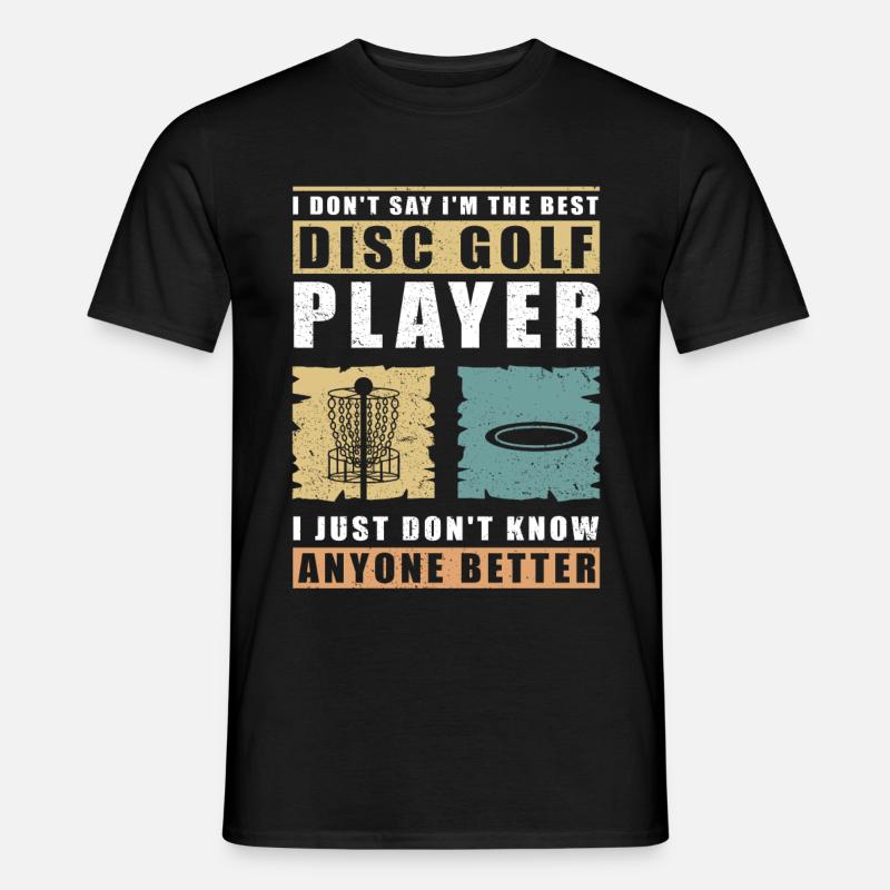 Discgolf Disc Golf Discgolfspieler Geschenk - Männer T-Shirt - Schwarz