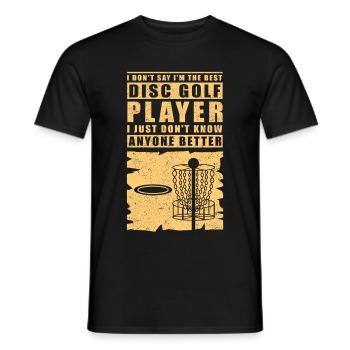 Discgolf | Disc Golf Discgolfspieler Geschenk - Männer T-Shirt - Schwarz - Vorne - AI Model Male 178 light (178cm)