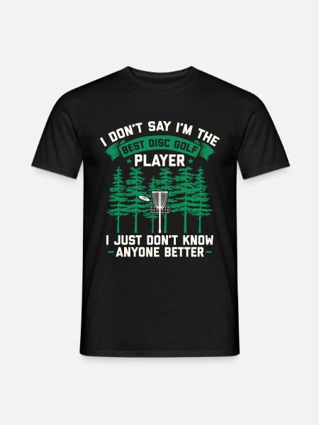 Disc Golf Discgolf | Discgolfspieler Geschenk - T-shirt herr - svart
