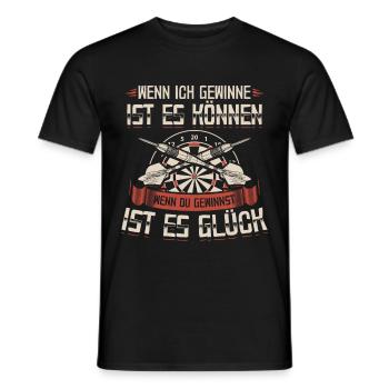 Dart | Darts Darten Darter Dartscheibe Geschenk - Männer T-Shirt - Schwarz - Vorne - AI Model Male 178 light (178cm)