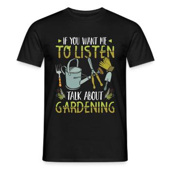 Jardin jardin jardinier jardinier jardinier cadeau - T-shirt homme - noir - Devant - AI Model Male 178 light (178cm)