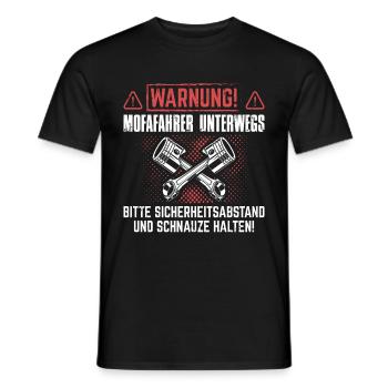 Mofa Mofafahrer Moped Mopedfahrer Mofas Geschenk - Männer T-Shirt - Schwarz - Vorne - AI Model Male 178 light (178cm)