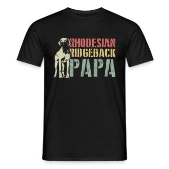 Rhodesian Ridgeback papa cadeau amoureux de chien - T-shirt homme - noir - Devant - AI Model Male 178 light (178cm)