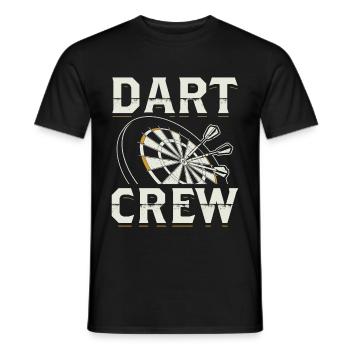 Dart Darten Darts Darter Dartmannschaft Geschenk - Männer T-Shirt - Schwarz - Vorne - AI Model Male 178 light (178cm)