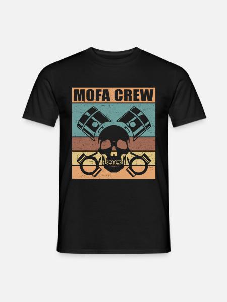 Mofa Mofafahrer Mofas Moped Mopedfahrer Geschenk - Männer T-Shirt - Schwarz