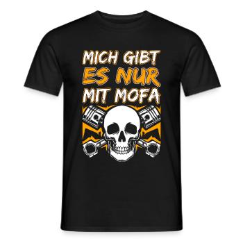 Mofa Mofafahrer Moped Mopedfahrer Mofas Geschenk - Männer T-Shirt - Schwarz - Vorne - AI Model Male 178 light (178cm)