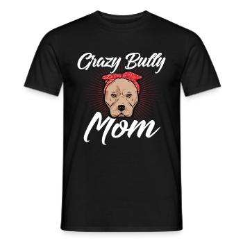 Cadeau de propriétaire de chien américain Bully Mom Bully - T-shirt homme - noir - Devant - AI Model Male 178 light (178cm)
