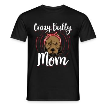Cadeau de propriétaire de chien American Bully Mom - T-shirt homme - noir - Devant - AI Model Male 178 light (178cm)