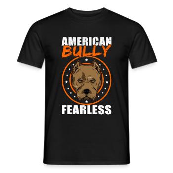 Cadeau de race de chien de propriétaire de chien américain Bully - T-shirt homme - noir - Devant - AI Model Male 178 light (178cm)