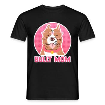 Maman intimidante | Cadeau de propriétaire de chien American Bully - T-shirt homme - noir - Devant - AI Model Male 178 light (178cm)