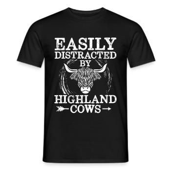 Highlands écossais Highlands Cattle Cadeau - T-shirt homme - noir - Devant - AI Model Male 178 light (178cm)