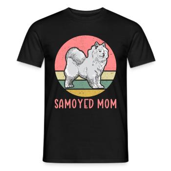 Cadeau de chien Samoyède propriétaire de chien maman Samoyède - T-shirt homme - noir - Devant - AI Model Male 178 light (178cm)