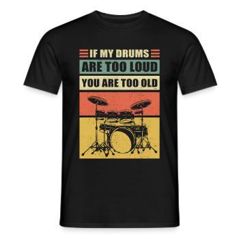 Cadeau de batteur batteur batteur batteur - T-shirt homme - noir - Devant - AI Model Male 178 light (178cm)