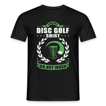 Discgolf | Discgolfspieler Discgolfer Geschenk - Männer T-Shirt - Schwarz - Vorne - AI Model Male 178 light (178cm)