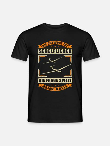 Segelflieger Segelflug Segelflugzeug Geschenk - Männer T-Shirt - Schwarz