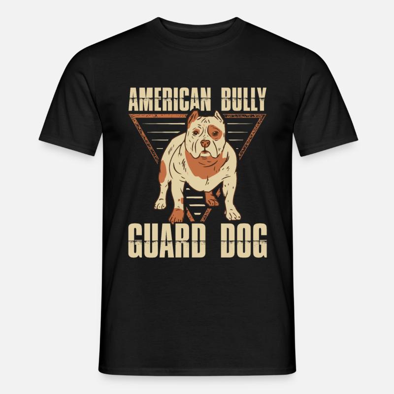 American Bully Hunde Hundebesitzer Geschenk - Männer T-Shirt - Schwarz