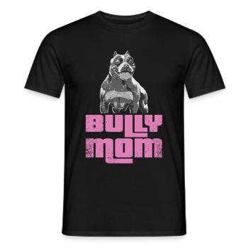 American Bully Mom Dog Dog Owner Gift - Men's T-Shirt - black - Front - AI Model Male 178 light (178cm)