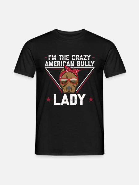 American Bully Dog Owner Mistress Gift - Men's T-Shirt - black