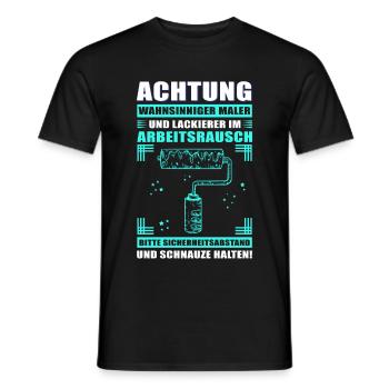 Maler und Lackierer Malermeister Geschenk - Männer T-Shirt - Schwarz - Vorne - AI Model Male 178 light (178cm)