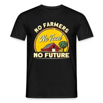 Agriculteurs Agro-alimentaire Avenir - T-shirt homme - noir - Devant - AI Model Male 178 light (178cm)