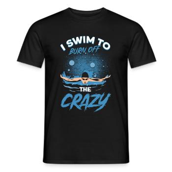 Schwimmer Spruch Schwimmen - Männer T-Shirt - Schwarz - Vorne - AI Model Male 178 light (178cm)