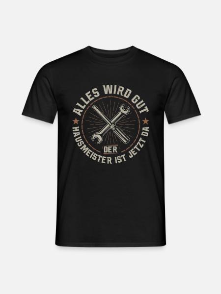 Hausmeister Facility Manager Hauswart Geschenk - Männer T-Shirt - Schwarz