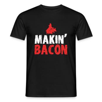 Bacon Cadeau Nourriture Bacon - T-shirt homme - noir - Devant - AI Model Male 178 light (178cm)