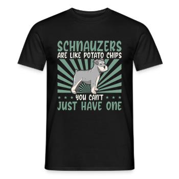 Schnauzer Chien Propriétaire de chien Propriétaire de chien Cadeau - T-shirt homme - noir - Devant - AI Model Male 178 light (178cm)