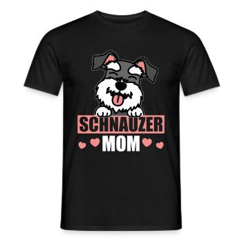 Schnauzer Maman Propriétaire de Chien Maîtresse Cadeau - T-shirt homme - noir - Devant - AI Model Male 178 light (178cm)