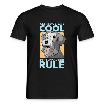 Schnauzer Chien Propriétaire de chien Propriétaire de chien Cadeau - T-shirt homme - noir - Devant - AI Model Male 178 light (178cm)