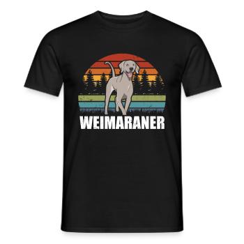 Weimaraner Dogs Dog Propriétaire Cadeau - T-shirt homme - noir - Devant - AI Model Male 178 light (178cm)