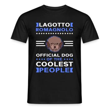 Lagotto Romagnolo Dog Owner Gift - Men's T-Shirt - black - Front - AI Model Male 178 light (178cm)