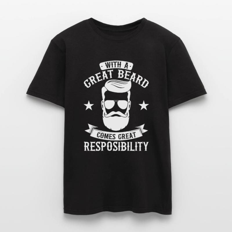 Bart Vollbart Barträger Geschenk, Bart Männer T-Shirt